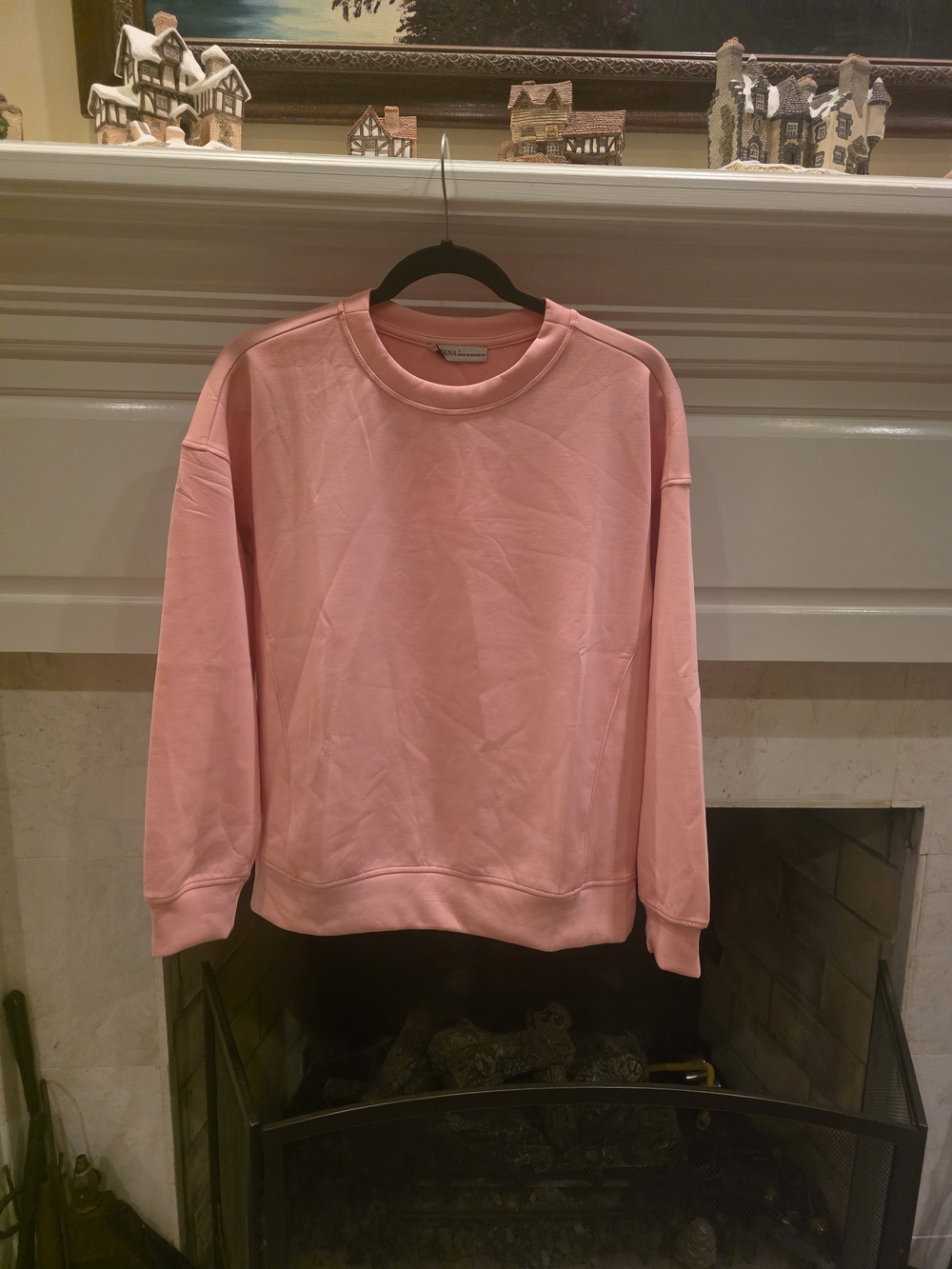 Zenana Outfitters Pink Women's Crewneck Sweatshirt(SCUBA)